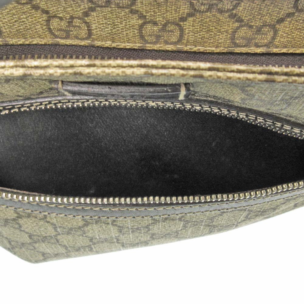 GUCCI Shoulder Bag GG Plus Flat Messenger Handbag Beige Brown - Picture 6 of 11